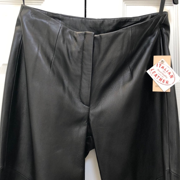 New With Tags Italian Leather Pants - Picture 2 of 6
